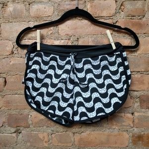 Black and White Adjustable Swimwear Boardshorts